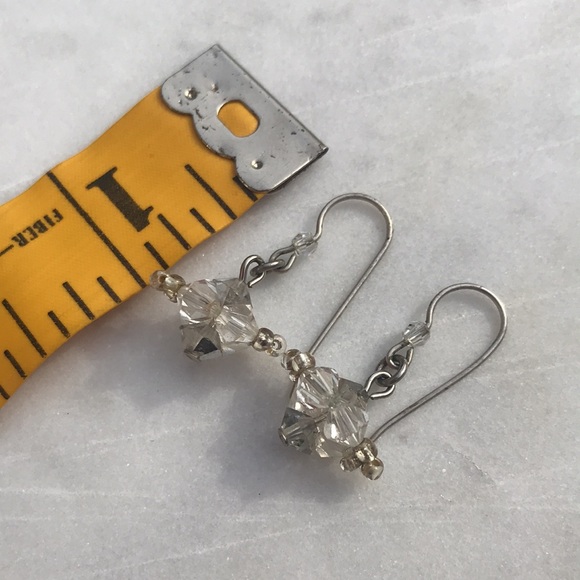 Crystal bead drop earrings - Picture 5 of 5